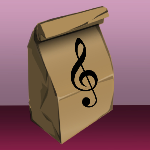 Music lunch bag